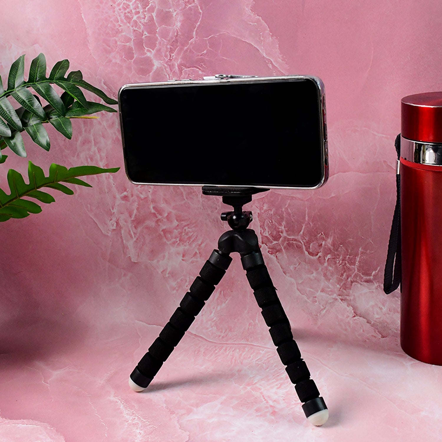 Flexible Mini Tripod Stand with Adjustable Mobile Holder Flexible Mini Tripod Stand with Adjustable Mobile Holder